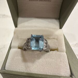 Judith Ripka Sky Blue Topaz Ring